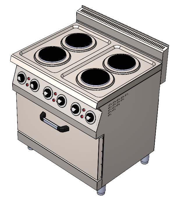 CSA INOX 4+1 / 6+1 ELEKTRİKLİ KUZİNE 700