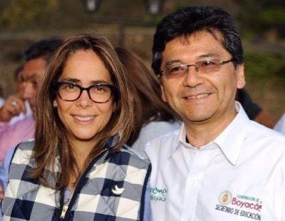 La ministra de Educación, Gina PArody, y el secretario de Educación, Esaú Páez.
