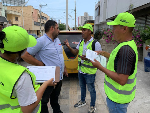 Laboratorio vial en la carrera 45 entre calles 74 y 87