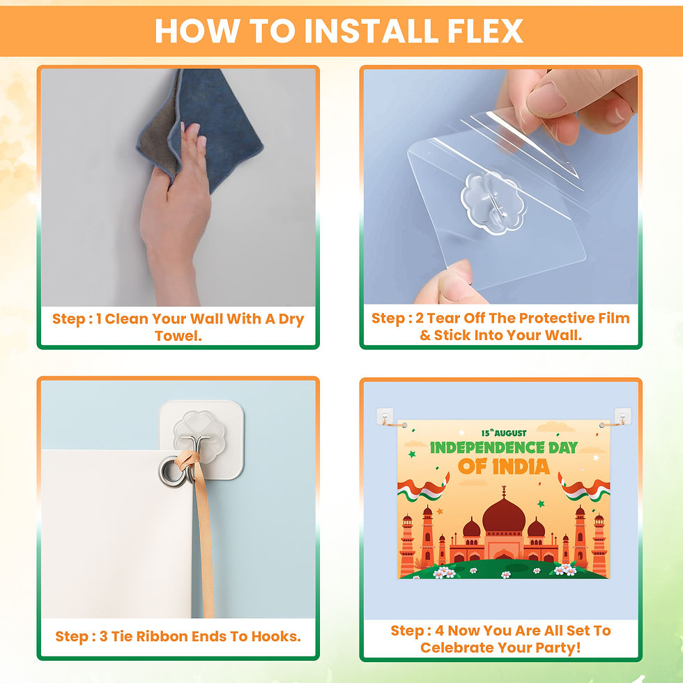 Thumbnail: Independence Day Flex Backdrop For Wall Decoration