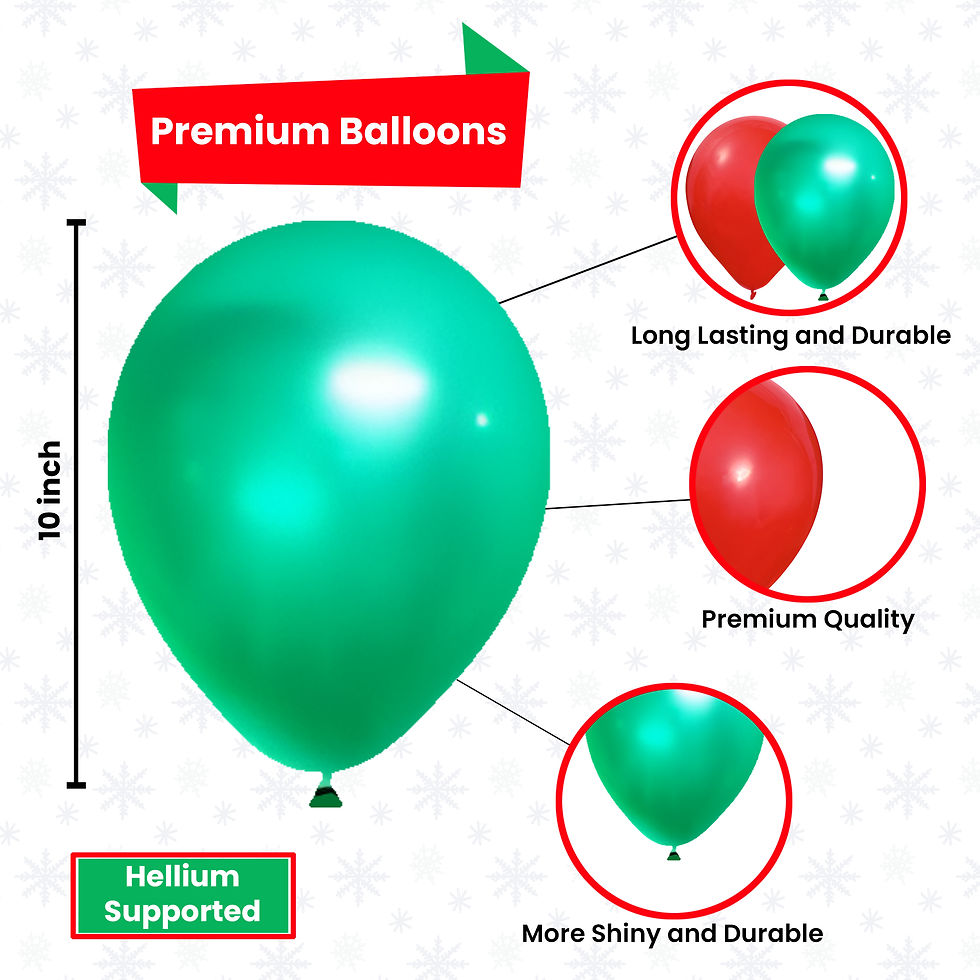 Thumbnail: Christmas Combo 80pcs Blue Banner Ceiling Hanging Balloons Decoration