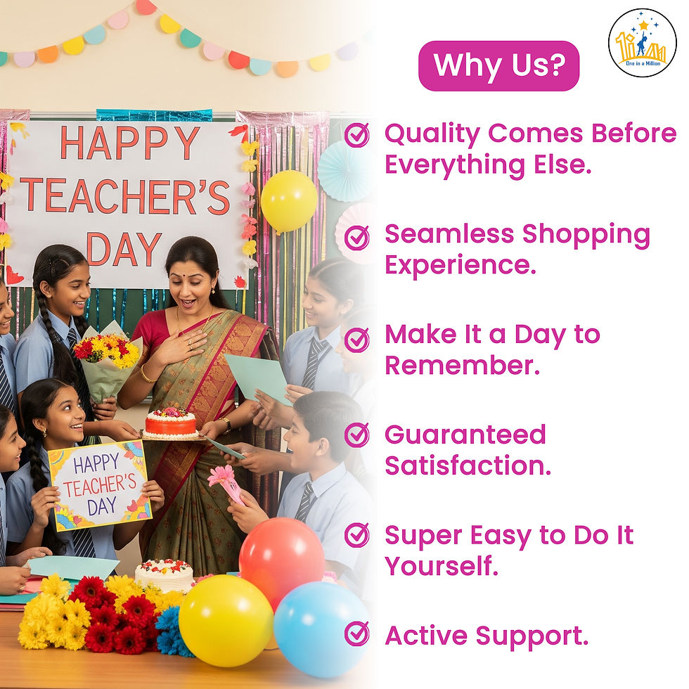 Thumbnail: Happy Teachers day Decoraton kits For Teacher, For School,College,Coatch
