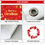 Thumbnail: Christmas Decor Pack: 3 Merry Christmas Flex Backdrops with Hooks & Ribbon