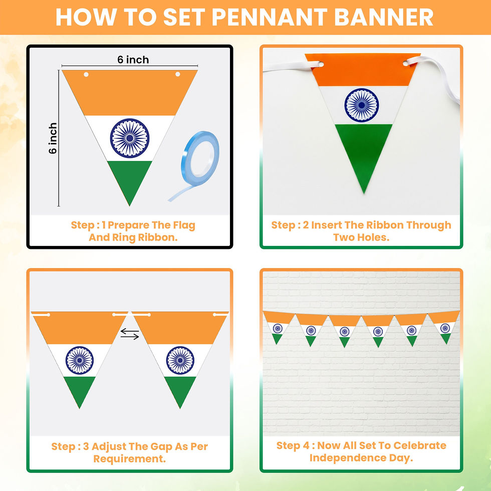 Thumbnail: Independence Day Decoration Items Bank, Hospital,Shopping Mall, Hotel, Shop
