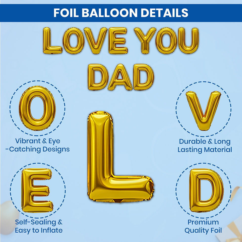 Thumbnail: Happy Father's Day Decoration Item Pack of 12 |Surprise Fathers Day Party I