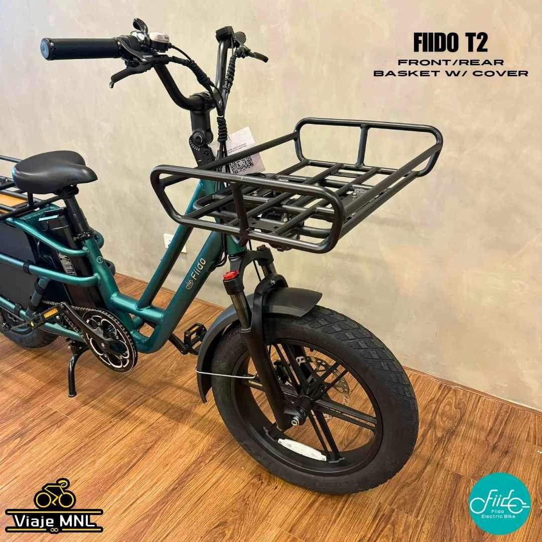 Fiido T2 Front and reat basket with cover