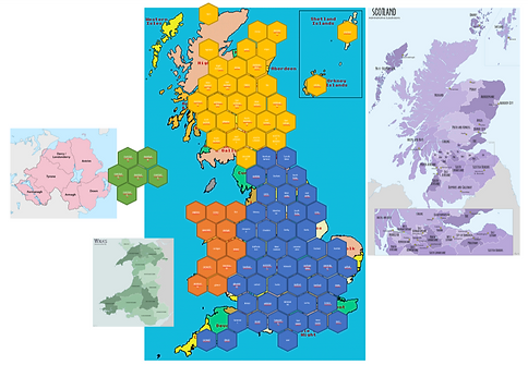 Maps In Tableau Part 1 Uk Hex Tile Map
