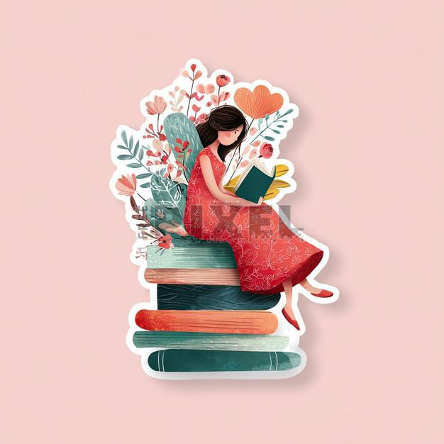 <a href="https://www.freepixel.com/images/free-illustration-graphics-a-woman-in-a-red-dress-sits-on-a-stack-of-books-engrossed-in-reading-the-books-are-arranged-in-a-nea-1004508538">"Woman Reading on a Stack of Books"</a> is licensed under <a target="_blank" href="">CC BY </a>