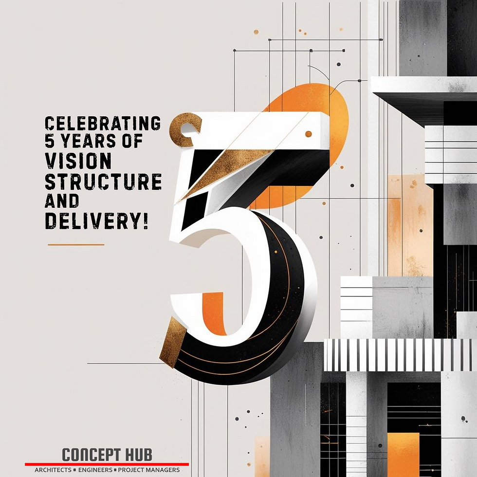 "5 years anniversary celebration of a Dubai-based architecture, engineering, and project management firm with expertise in building design, structural engineering, and project delivery in the UAE."