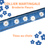 Miniature : Collier martingale pour chien brodé avec des fleurs