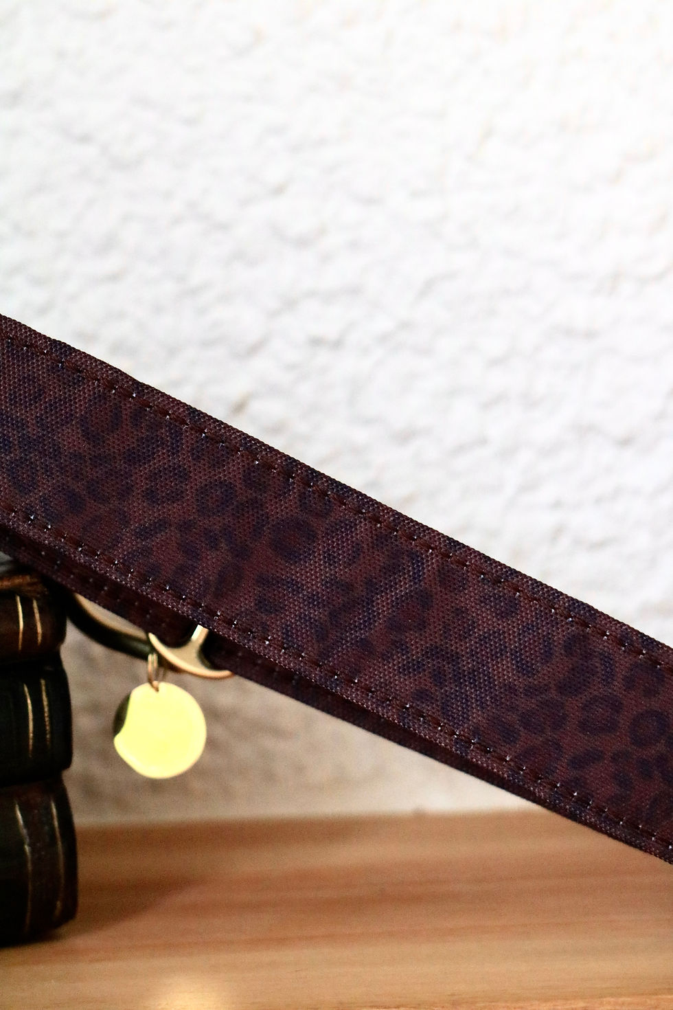 Collier pour chien léopard marron