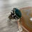 Thumbnail: Handmade 925k Sterling Silver Large & Elegant Green Agate Aqeeq Men's Ring
