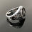 Thumbnail: 925k Solid Sterling Silver Sailor's Compass Men's Ring