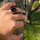 Thumbnail: Large Handmade 925k Sterling Silver Natural Oval Black Onyx Stone Elegant Men's