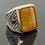 Thumbnail: Handmade 925k Sterling Silver Natural  Tiger Eye Stone Elegant Men's Ring