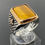 Thumbnail: Handmade 925k Sterling Silver Natural  Tiger Eye Stone Elegant Men's Ring