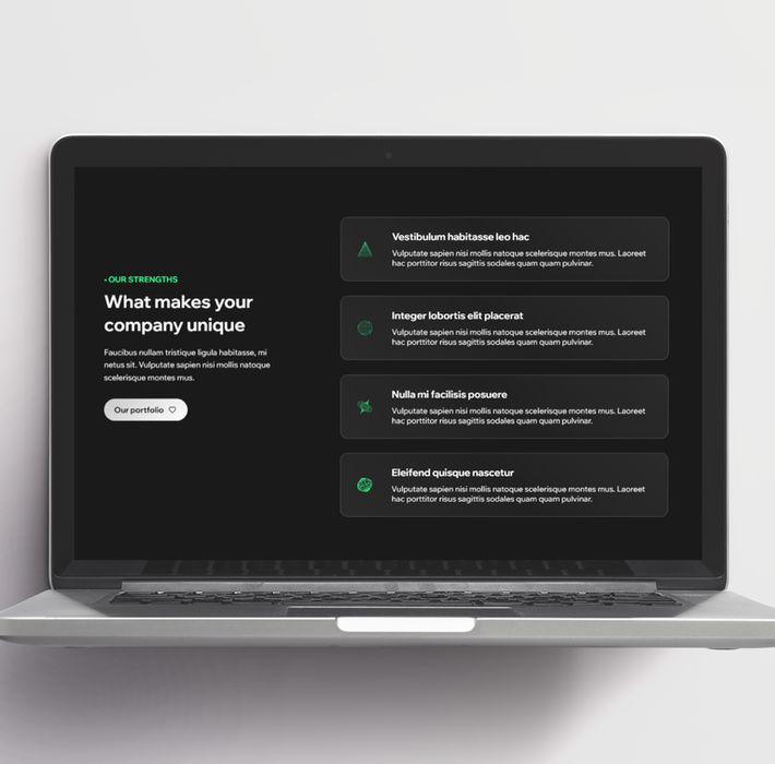 Template Wix Studio à propos