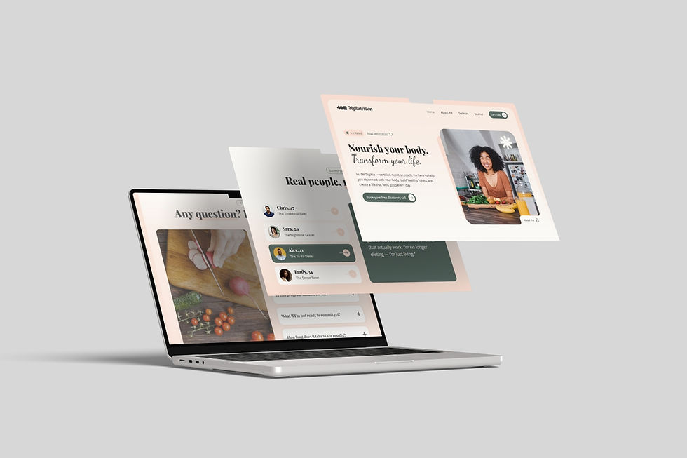 Nutrition Coach Website Template