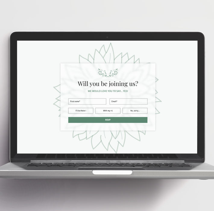 Template Wix Studio mariage RSVP