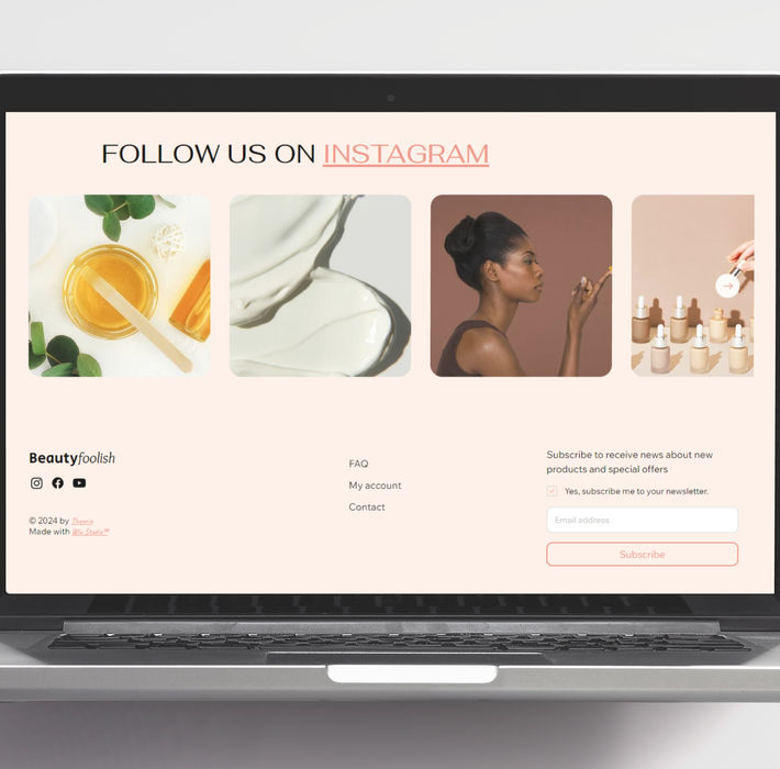 Template Wix feed Instagram