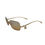 Thumbnail: CHANEL 2000s Vintage Gold Ombre Square Frame Logo Charm Sunglasses