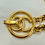 Thumbnail: CHANEL 93P Vintage Gold CC Logo Pendant Chain Belt