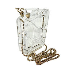 CHANEL Dubai By Night Clear Plexiglass Jerry Can Gas Tank Minaudiere Bag