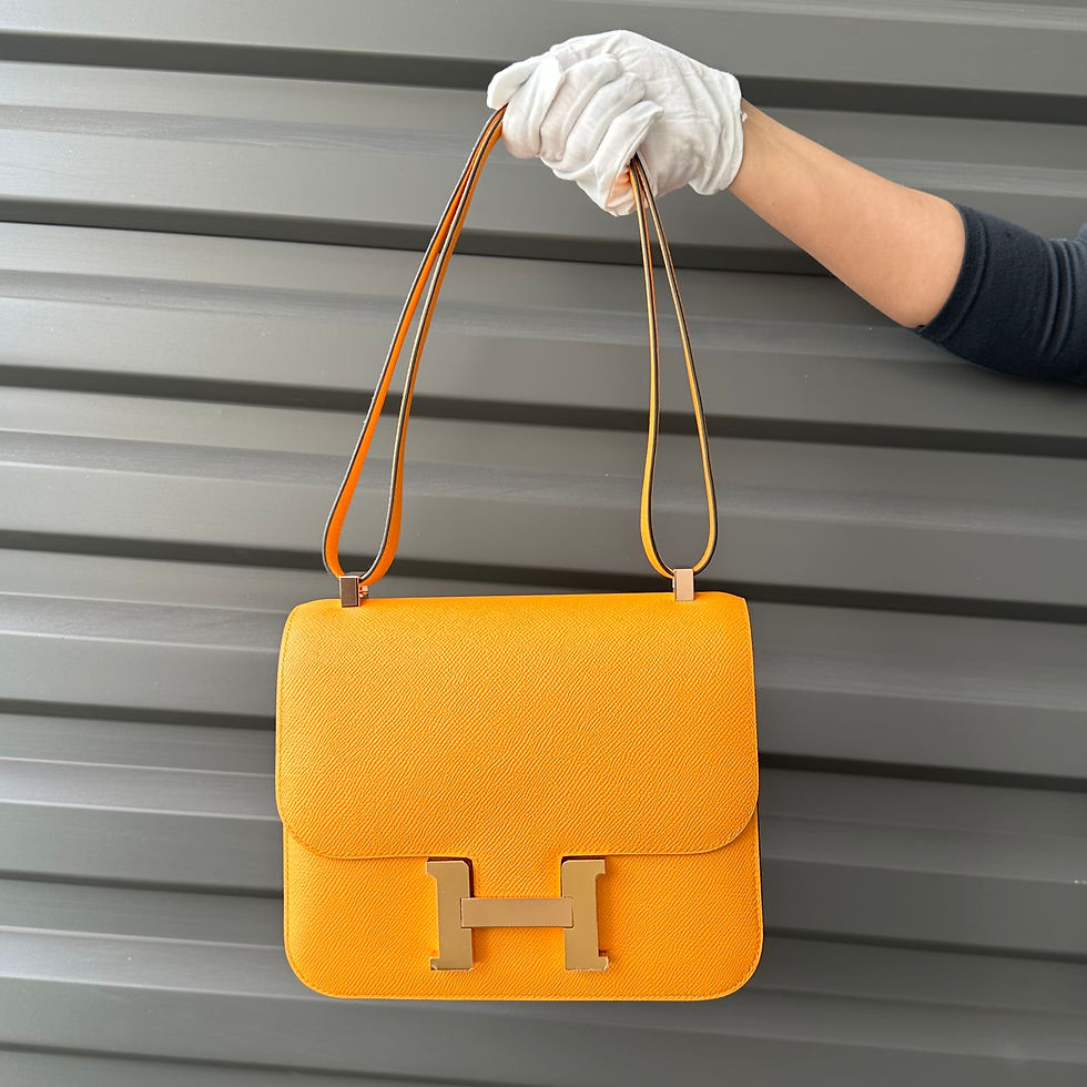 Hermes Constance 24 Yellow Jaune D'or