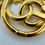Thumbnail: CHANEL 93P Vintage Gold CC Logo Pendant Chain Belt