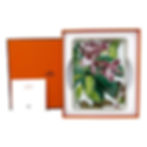 HERMES Small Porcelain Passifolia Palm Leaf and Lilly Flower Tray N1 Plate