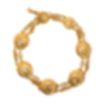 Chanel 80s Vintage Gold Sunburst Logo Pendant Necklace