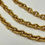 Thumbnail: CHANEL Vintage Gold Triple Chain Logo CC Belt