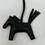 Thumbnail: Rodeo PM So Black Touch Milo Leather & Matte Alligator Bag Charm