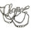 Thumbnail: CHANEL 06P Silver Cursive Logo Chain Belt & Necklace