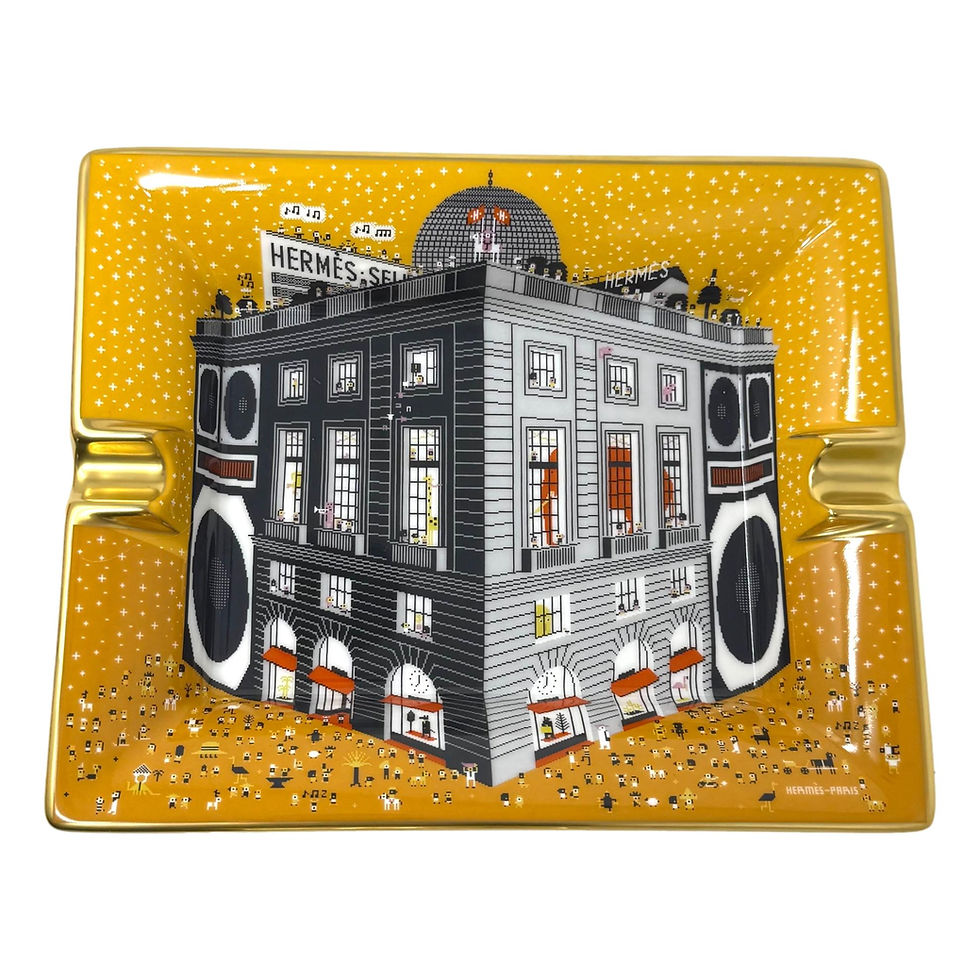 HERMES Porcelain Faubourg Day Party Ashtray