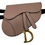 Thumbnail: CHRISTIAN DIOR Blush Pink Calfskin Leather Saddle Waist Belt Bag