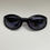 Thumbnail: CHANEL Black Vintage Logo Oval Sunglasses