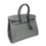 HERMES Birkin 35 HSS "Gris Etain" & "Gris Mouette" Gray Togo Leather BPHW