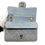 Thumbnail: CHANEL Vintage 90s Gray Suede Small Double Classic Flap GHW