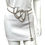 Thumbnail: CHANEL 06P Silver Cursive Logo Chain Belt & Necklace