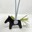 Thumbnail: HERMES Rodeo PM Grigri "Rouge Sellier" Milo Leather Bag Charm