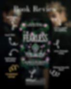 Book cover titled "Fearless" by Lauren Roberts. Text highlights themes: brotherly love, dual POV, romance, betrayal, and strong female lead. Dark floral background.