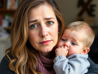 A mother feeling overwhelmed by mom guilt, comparison, and the pressure to be a good mother