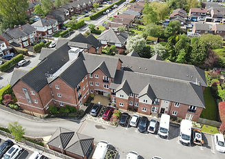 Aerial view of Residential building complex