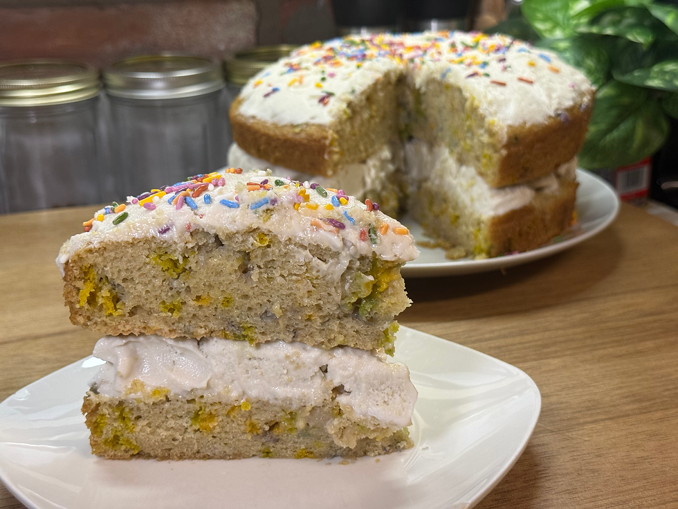 Funfetti Nice Cream Cake (Dairy-Free & Vegan!)