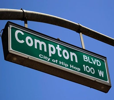 Compton Boulevard, long associated with the rise of West Coast hip-hop culture and the social landscape that shaped it.