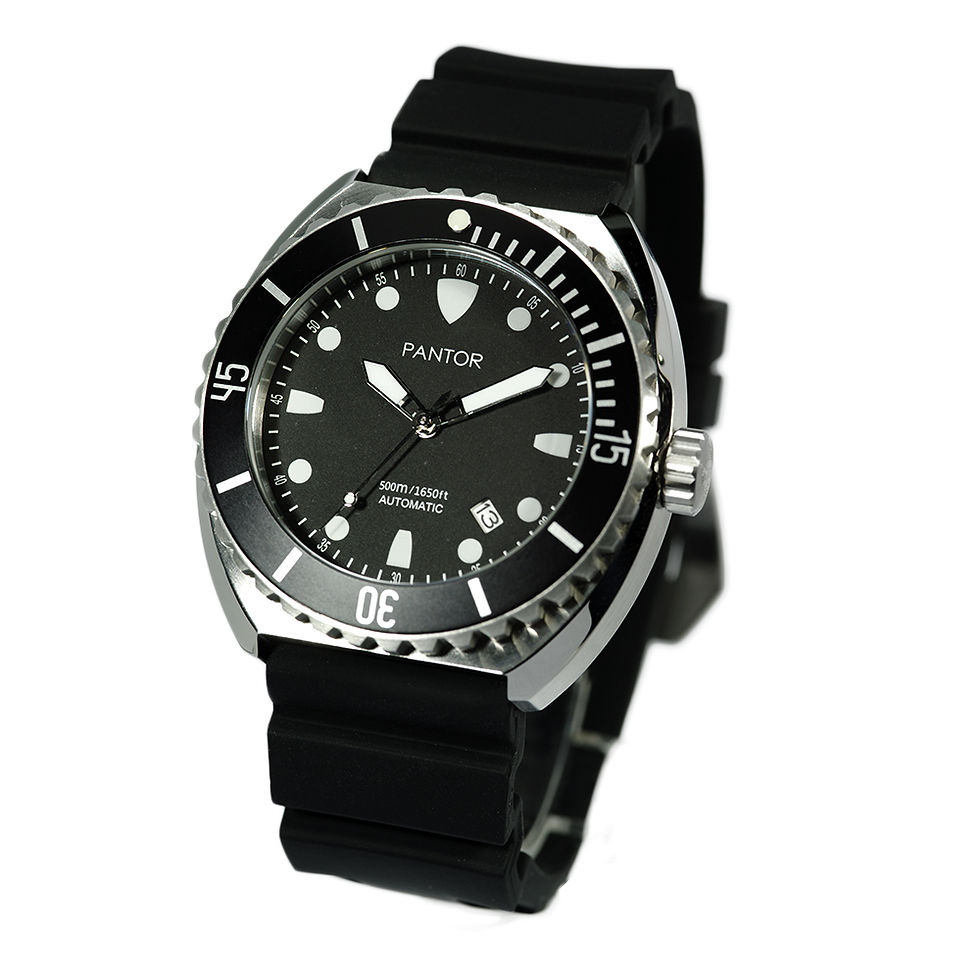 Thumbnail: Pantor Sea Turtle diver watches-500m diving watch with rubber strap