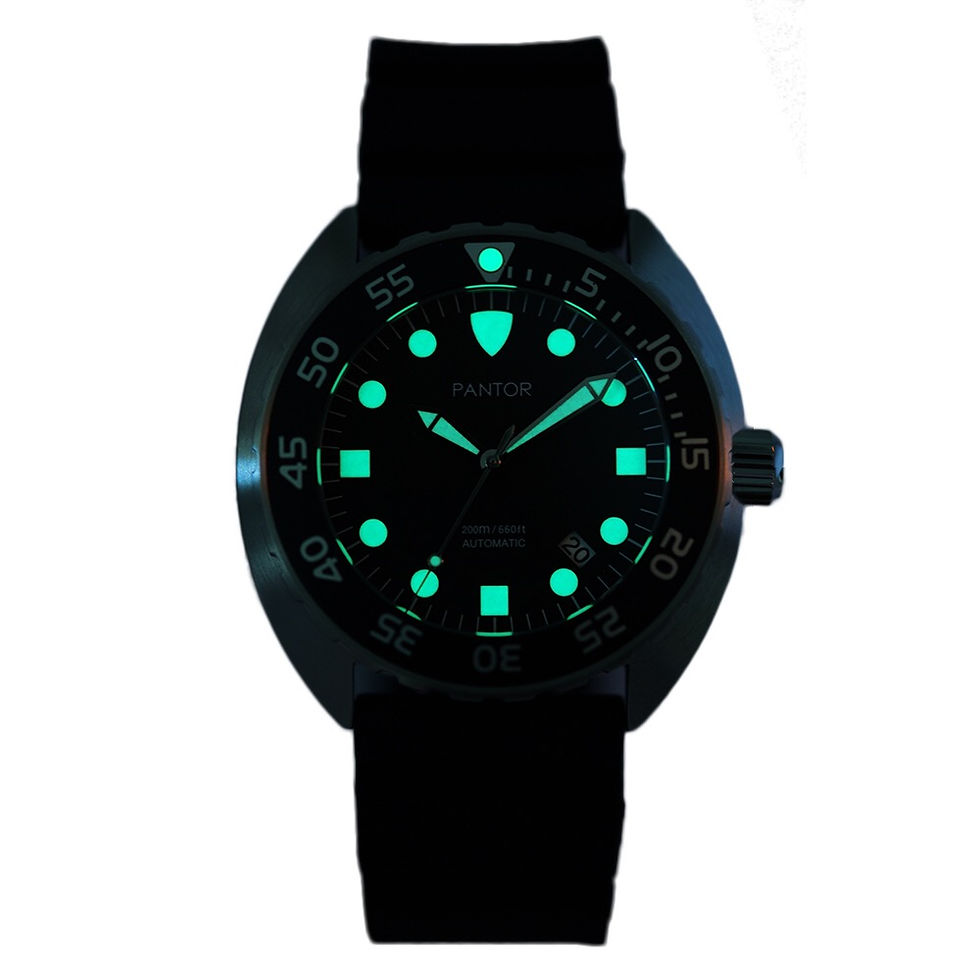 Thumbnail: Pantor Nautilus Dive Watch  with swiss supper luminova lume
