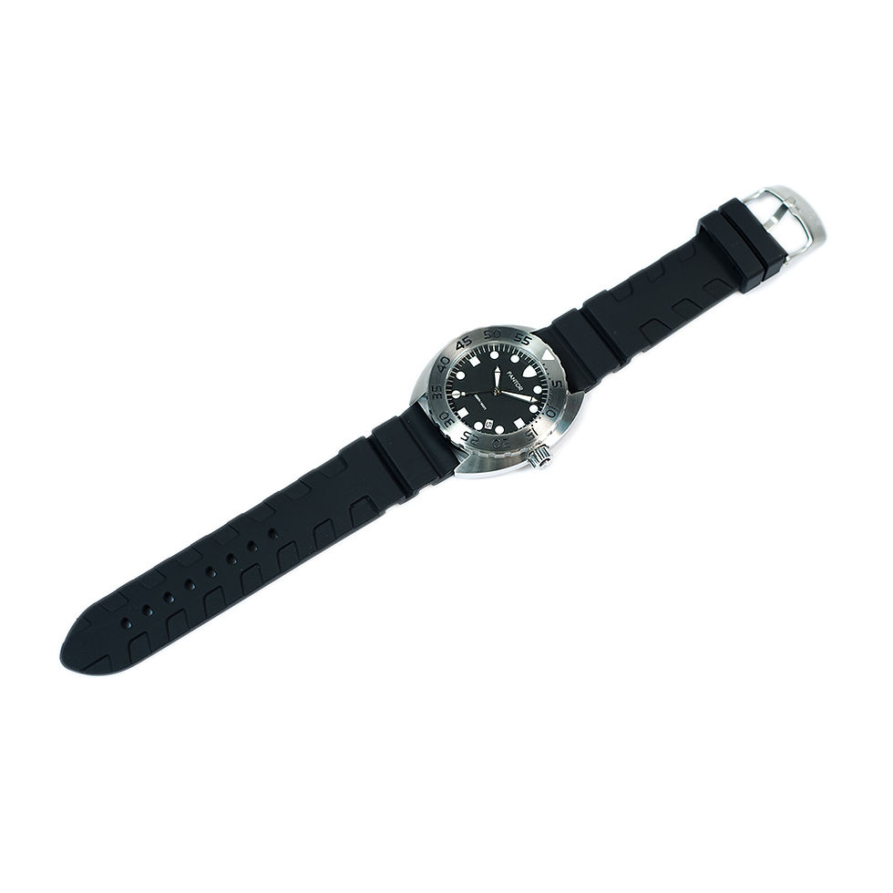 Thumbnail: Pantor Nautilus dive watch  with rubber strap