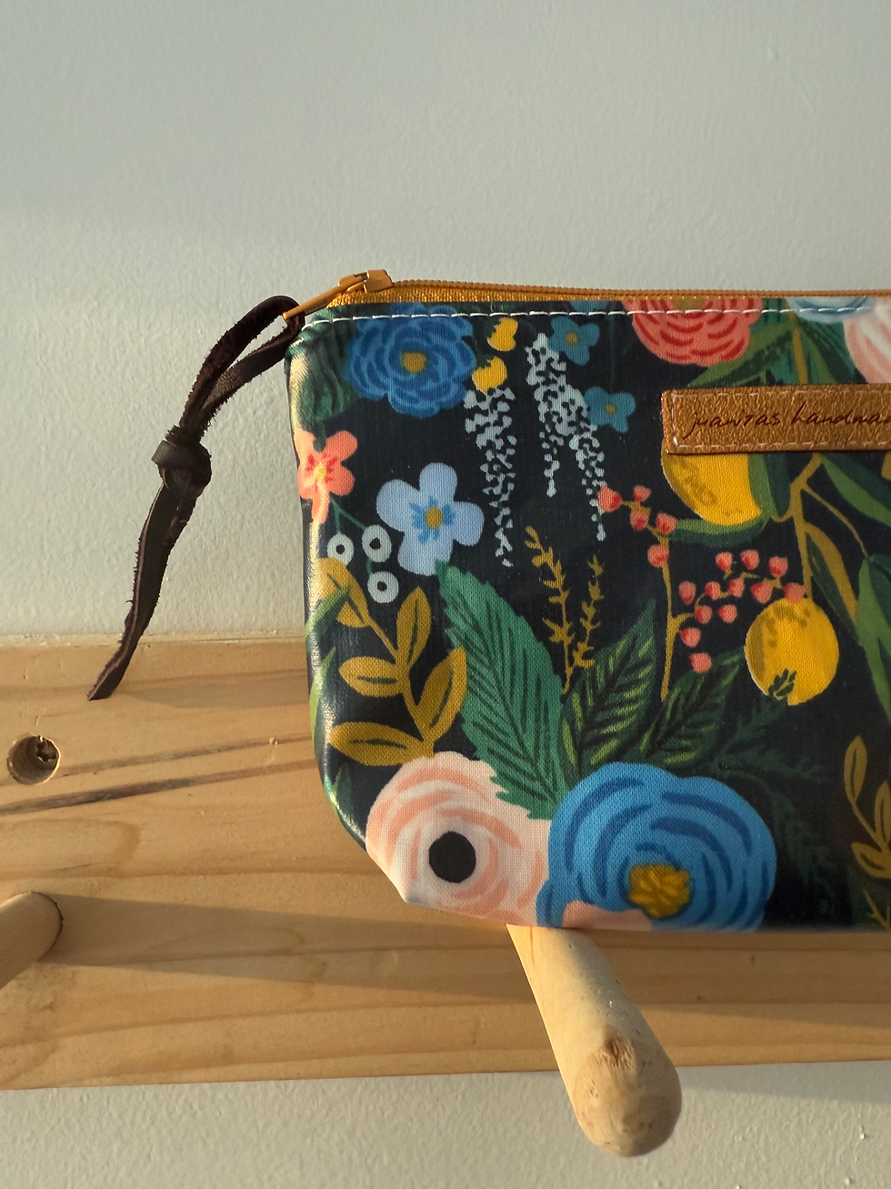 Laminated Floral Pouch